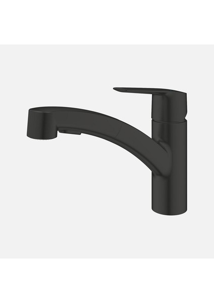 Grohe Start Siyah Spiralli Yatık Borulu Eviye Bataryası fiyatları
