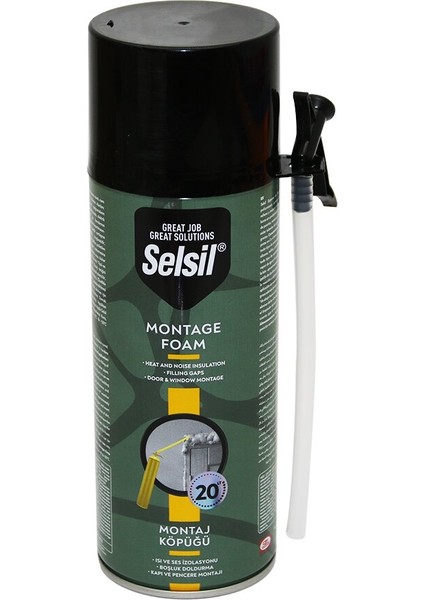 Selsil Pu Köpük 300ML Montaj Köpük 320GR