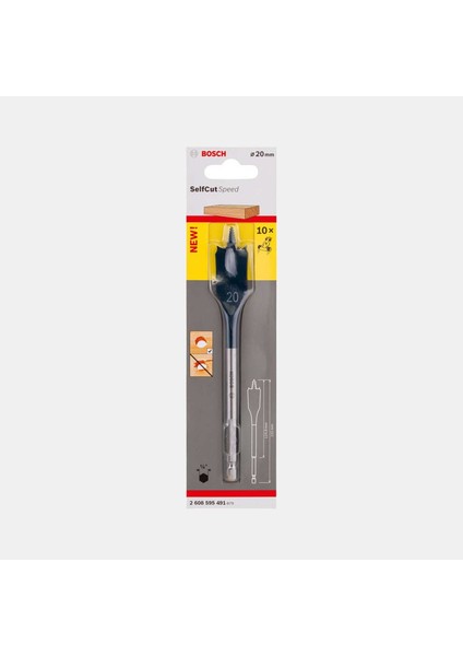 Bosch Self Cut Ahşap Yaprak Maktkap Ucu 20X152 mm