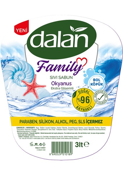 Sıvı Sabun Okyanus 3 L