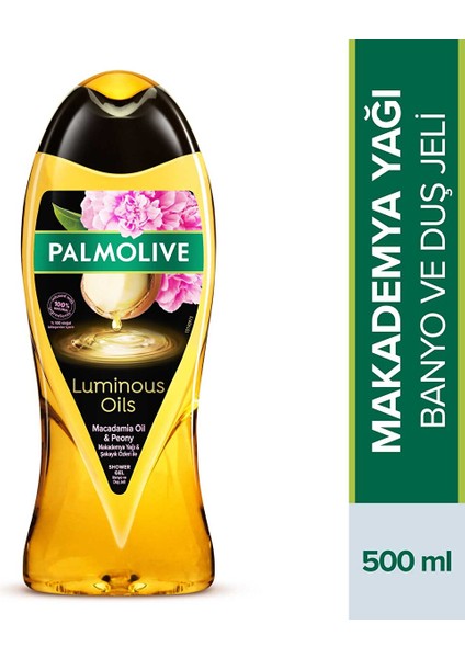 Luminous Oils Makademya Yağı & Şakayık Özleri ile Banyo ve Duş Jeli 500 ml