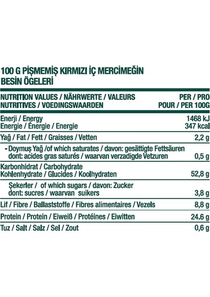 Kırmızı Futbol Mercimek 1 kg