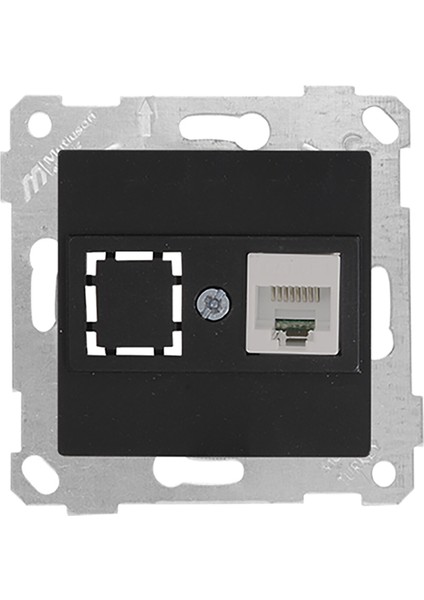 Mutlusan Rita Mekanizmalı Tuş Data Prizi 1*RJ45 (Cat6) Siyah