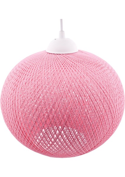 Tek-Iş Ip 30Q Ip Kaplama Top Tekli Modern Sarkıt Pembe
