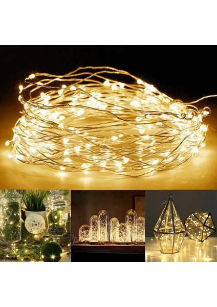 LED Işık 132 Ledli Zincir Sıcak Sarı