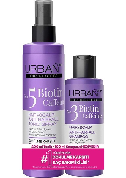 Urban Care Expert Biotin&caffeine Saç Toniği 200 Ml+ Şampuan 100 ml