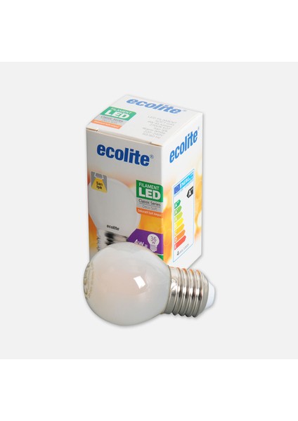 Ecolite Soft Filament G45 4 W Beyaz Klasik E27 Duy LED Ampul modelleri