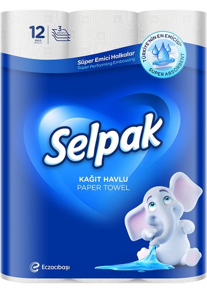 Kağıt Havlu 12' Li