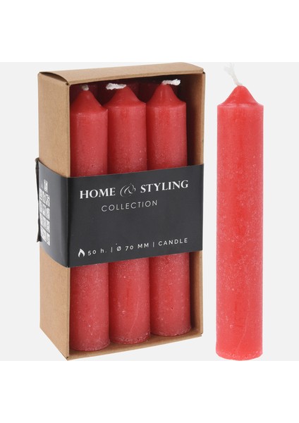 Kırmızı Şamdan Mumu