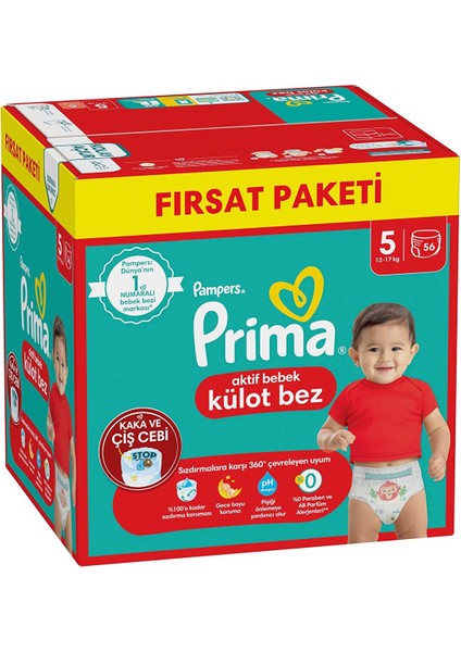 Külot Bebek Bezi 5 Numara 56'lı 12-17 kg Fırsat Paketi fiyatları