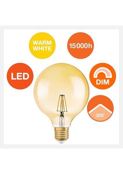 Osram Rustik Globe 7.5 W Sarı LED E27 Duy LED Ampul modelleri
