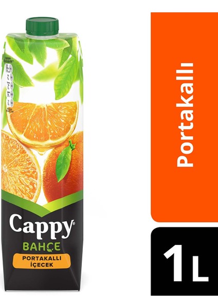 Bahçe Portakallı Meyve Suyu Karton Kutu 1 Litre