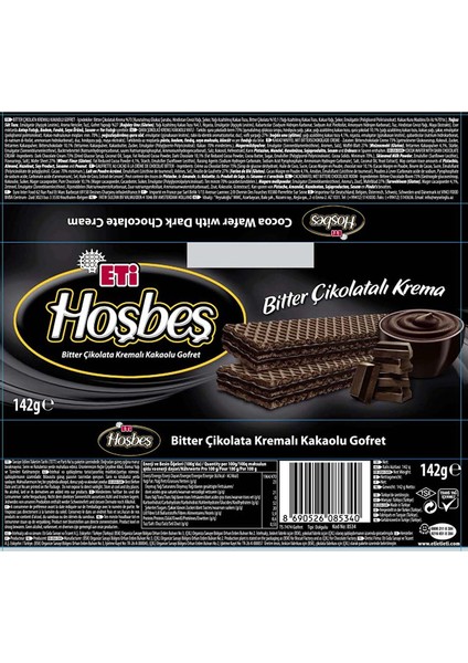 Hoşbeş Bitter Çikolatalı 142 gr