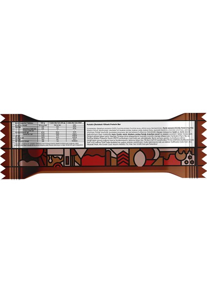 Saf Peanut Fıstıklı ve Çikolatalı Protein Bar 50 G