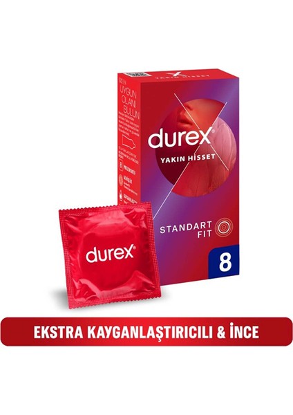 Yakın Hisset Standart Fit Prezervatif 8'li fiyatları