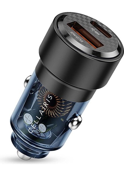Premium Araba Şarjı PD75W Siyah