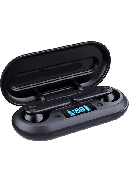 XB2201 X-Beatlite Kablosuz Bluetooth LCD Tws Kulaklık Siyah