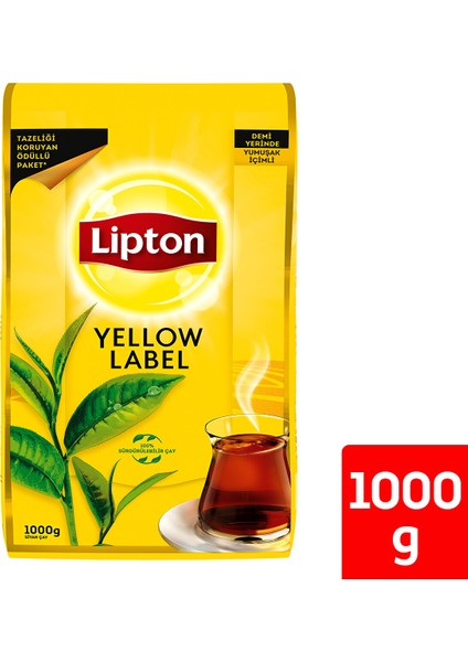 Yellow Label Dökme Siyah Çay 1000 gr