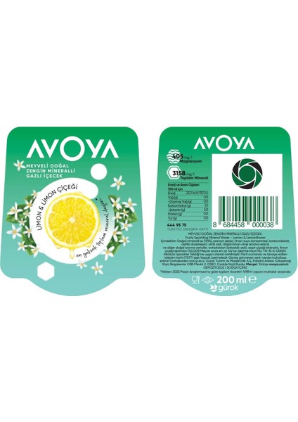 Meyveli Limon&limon Çiçeği Maden Suyu 6X200 ml fiyatları