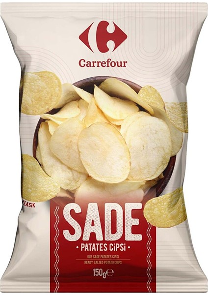 Düz Sade Patates Cipsi 150 G