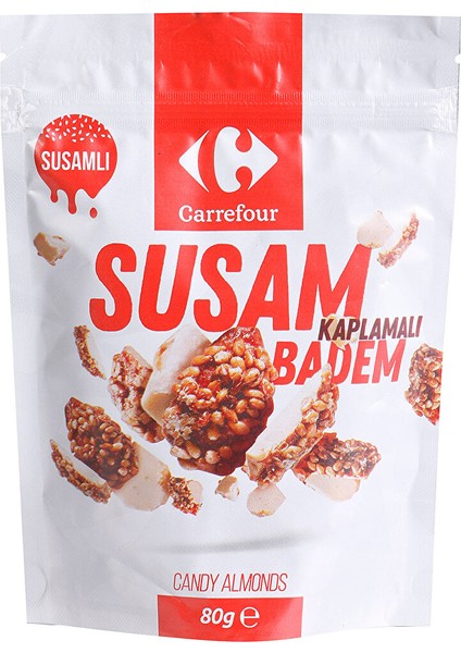 Susam Kaplamalı Badem 80 G
