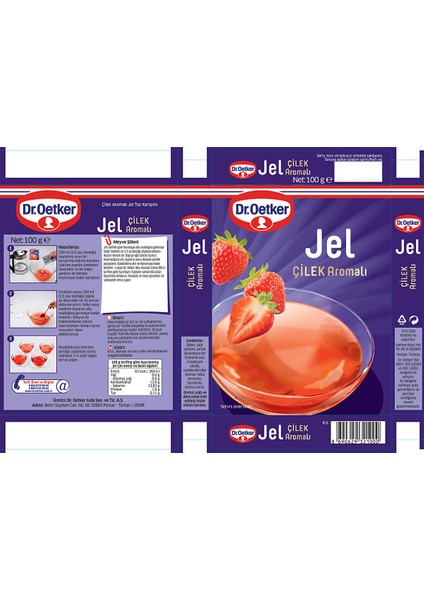 Jel Çilek Aromalı 100 G