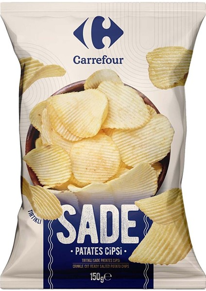 Tırtıklı Sade Patates Cipsi 150 G