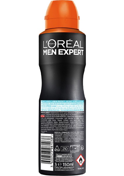Men Expert Carbon Protect Anti-Perspırant Deodorant 150 ml fiyatları