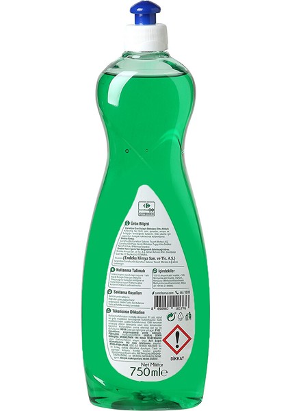 Elma Kokulu Bulaşık Deterjanı 750 ml