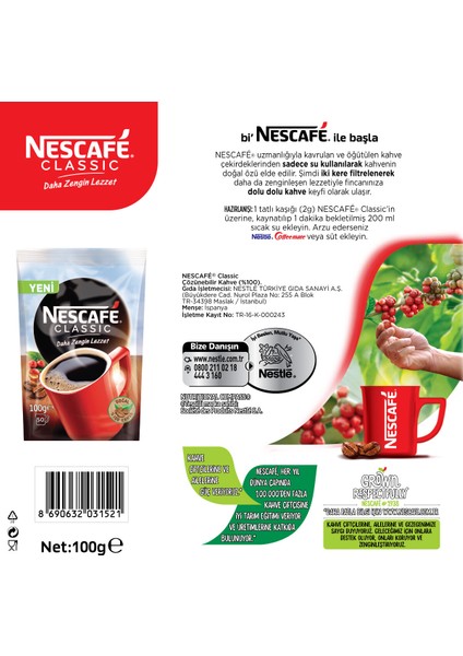 Classic Poşet 100 gr