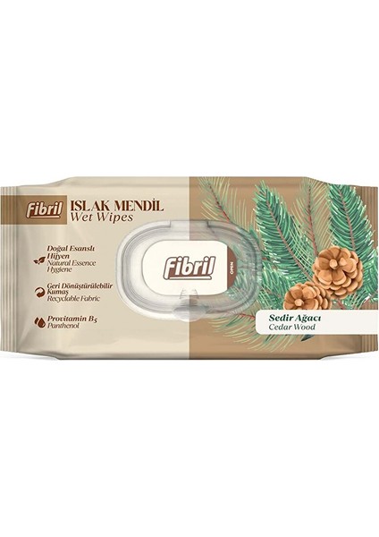 Sedir Ağacı Islak Mendil 90'lı