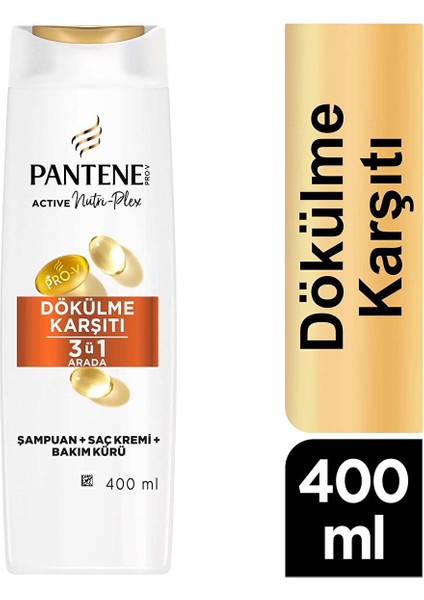 Dokulme Karsıtı 3'ü 1 Arada Şampuan 400 ml