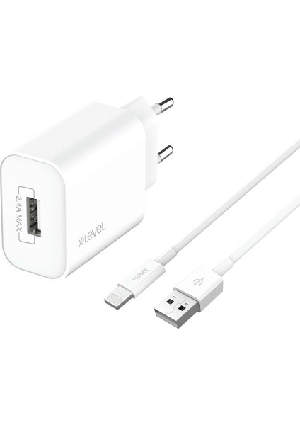 XC4001L X-Chargerl Lite 12 W Şarj Aleti + Lightning Kablo Beyaz