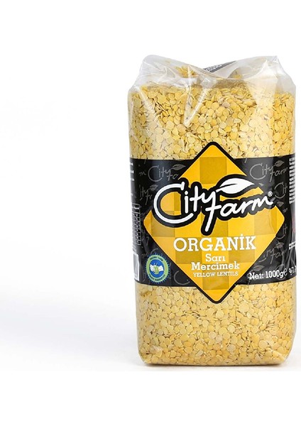 City Farm Organik Sarı Mercimek 1 kg