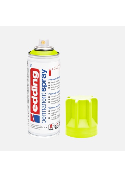 Edding Permanent Akrilik Sprey Boya Neon Yellow 200 ml