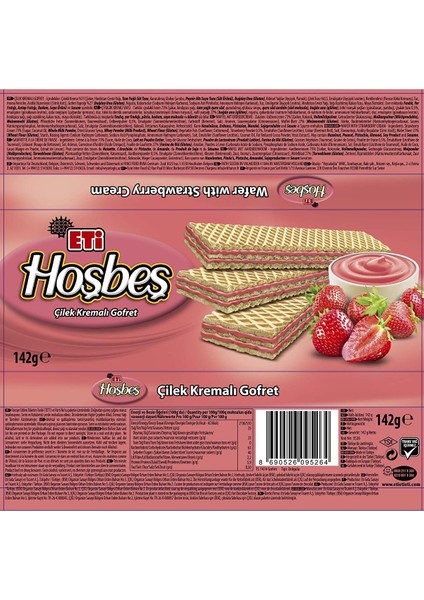 Hoşbeş Çilekli Gofret 142 gr
