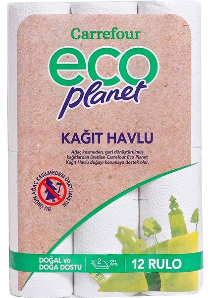 Carrefour Eco Planet Kağıt Havlu 12'li
