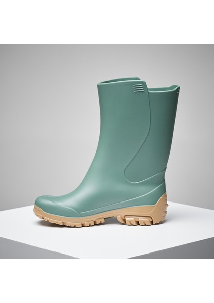 Çocuk Kısa Yağmur Çizmesi - Yeşil - Avcılık ve Doğa Gözlemi - 100 fiyatları