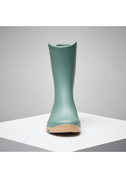 Çocuk Kısa Yağmur Çizmesi - Yeşil - Avcılık ve Doğa Gözlemi - 100 indirimleri