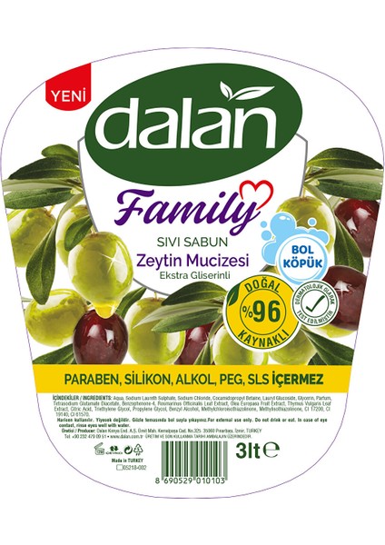 Sıvı Sabun Zeytin Mucizesi 3 L