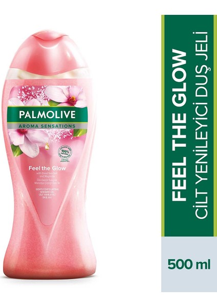 Aroma Sensations Feel The Glow Ölü Deniz Tuzu ve Manolya Çiçeği Özü Ile Peeling Etkilli Banyo ve Duş Jeli 500 ml