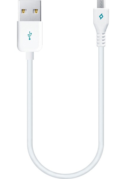 Minicable 30 cm Micro USB Kablosu Beyaz