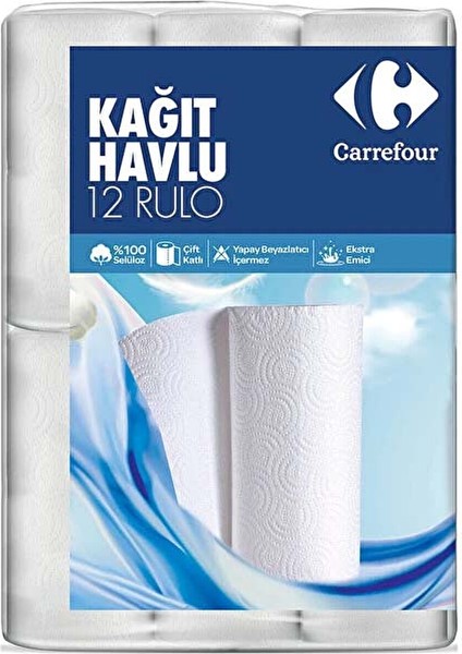 Çift Kat Kağıt Havlu 12'li