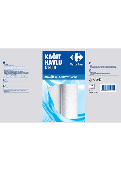 Çift Kat Kağıt Havlu 12'li