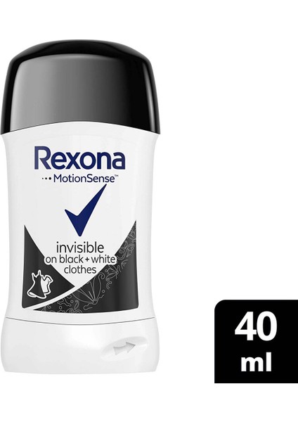 Motionsense Kadın Stick Deodorant Invisible On Black + White Clothes 40 ml