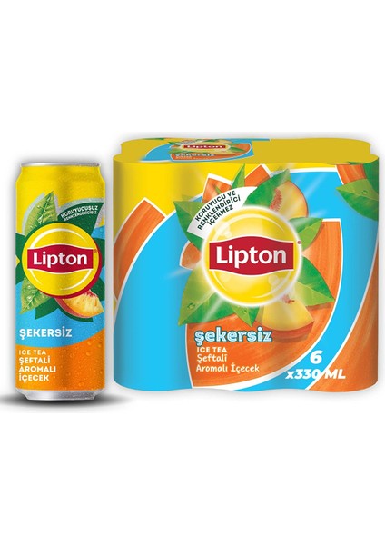 Ice Tea Şeftali Şekersiz Kutu 6X330 ml