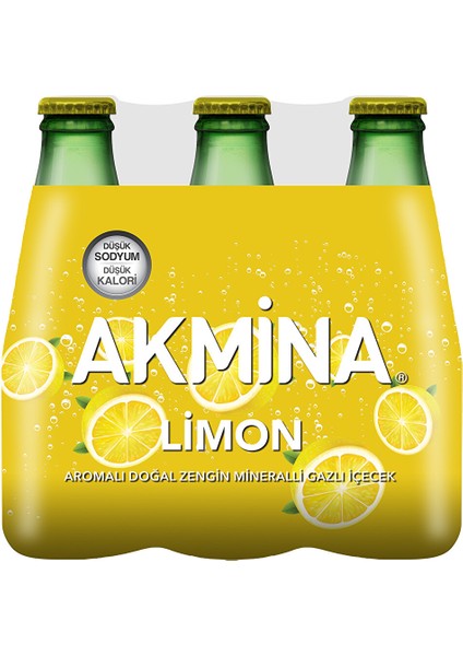 Limon Aromalı Maden Suyu 6X200 ml