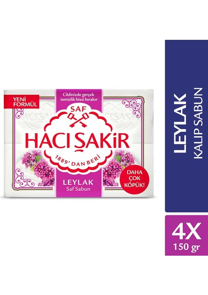 Leylak Saf Kalıp Sabun 4X150 gr