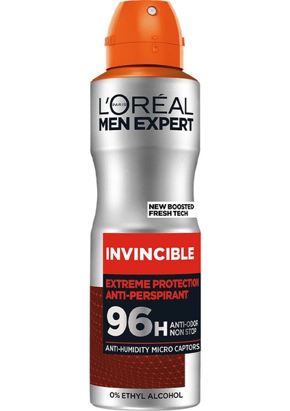 L'oreal Paris Men Expert ınvincible Yüksek Koruma Deodorant 150 ml