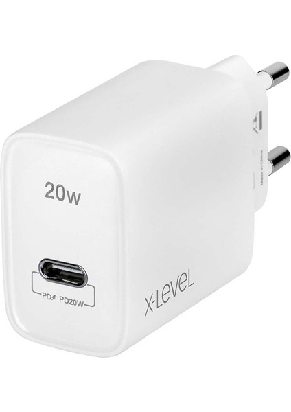 XC4010 X-Chargersmart 20 W Usb-C Hızlı Şarj Aleti Beyaz